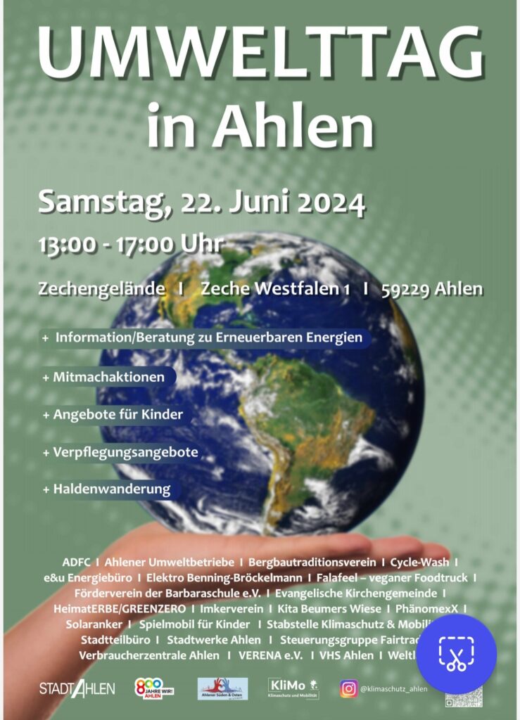 Plakat Umwelttag Ahlen 2024