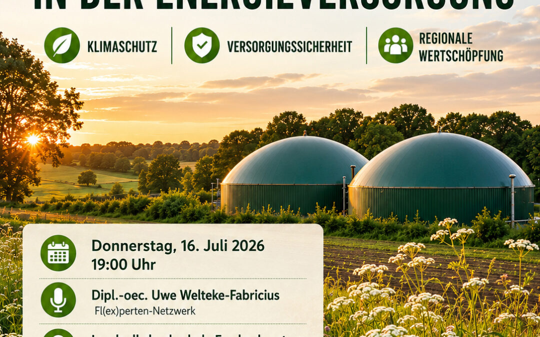 Vortrag „Die Rolle von Biogas in der Energieversorgung“ 14.07.26